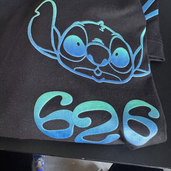 Disney Stitch 626 Celebration Crew Black Long Sleeve Spirit Jersey Size XXXL - Picture 4 of 14